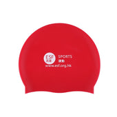 ESF Sharks Silicone Swim Cap, Red (SW5)