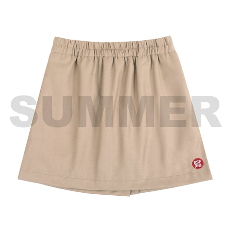 ESF Kindergarten Girls Summer Skorts, Khaki