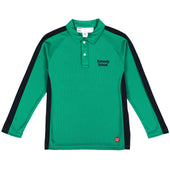 KS Unisex Long-Sleeve PE Polo, Green - Unicorn