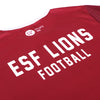 FBU7-14 ESF Lions Football Shirt, Red