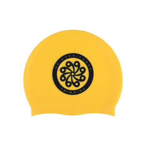 HK Hurricanes Silicone Swim Cap, Yellow (SW5)