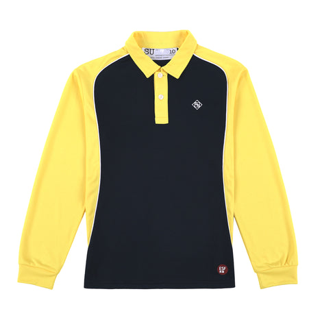 QBS Unisex Long-Sleeve PE Polo, Yellow