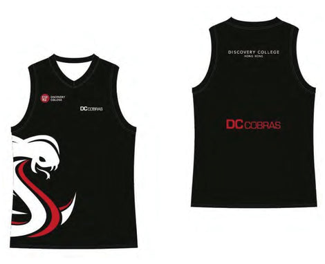 DC Cobras Boys Reversible Basketball Jersey - Black