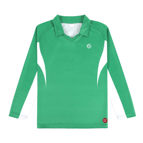 CWBS Unisex Long-Sleeve PE Polo, Green