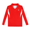 CWBS Unisex Long-Sleeve PE Polo, Red