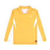 CWBS Unisex Long-Sleeve PE Polo, Yellow