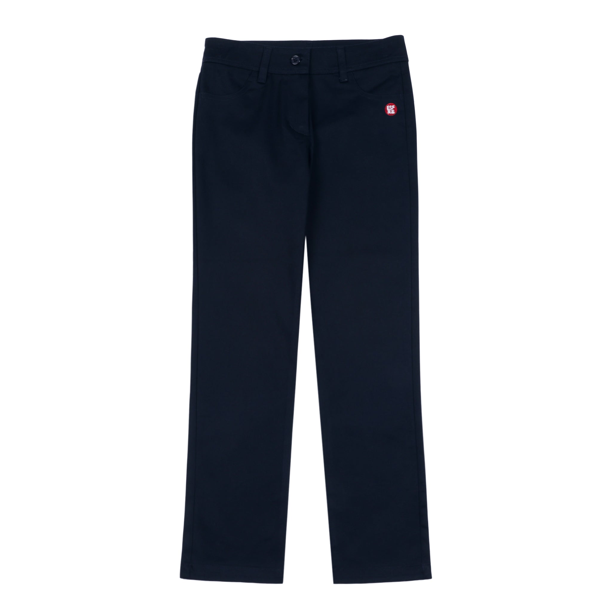 ESF School Uniform - Girls Straight Leg Trousers, Navy