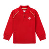 ESF Kindergarten Unisex Long Sleeve Polo, Red