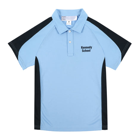 KS Unisex PE Polo, Blue - Lion